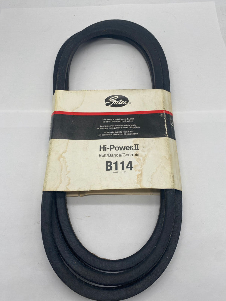 Gates B114 Hi-Power II V-Belt 21/32" X 117" 