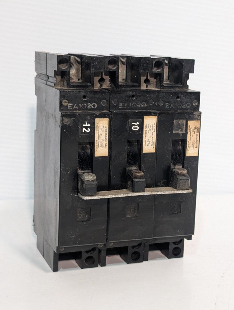 Set of 3 Cutler-Hammer Westinghouse EA1020 Circut Breakers 120VAC 20A
