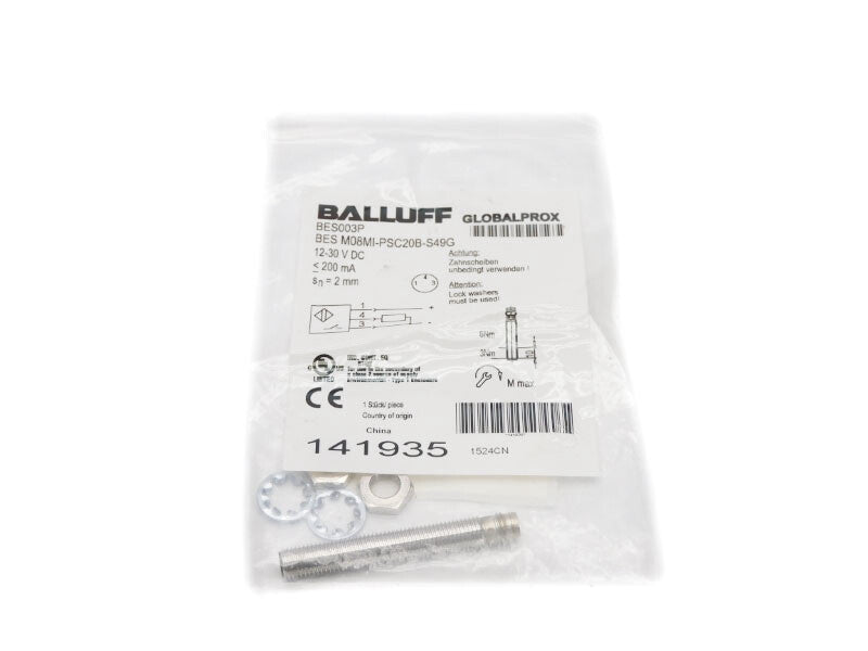 BALLUFF BESM08MI-PSC20B-S49G BES003P 12-30VDC NSMP