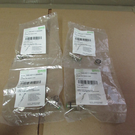 1-LOT OF 4QTY, MURR, 7000-42111-0000000, PANEL FEED THROUGH A-CODED, MAKE OFFER!