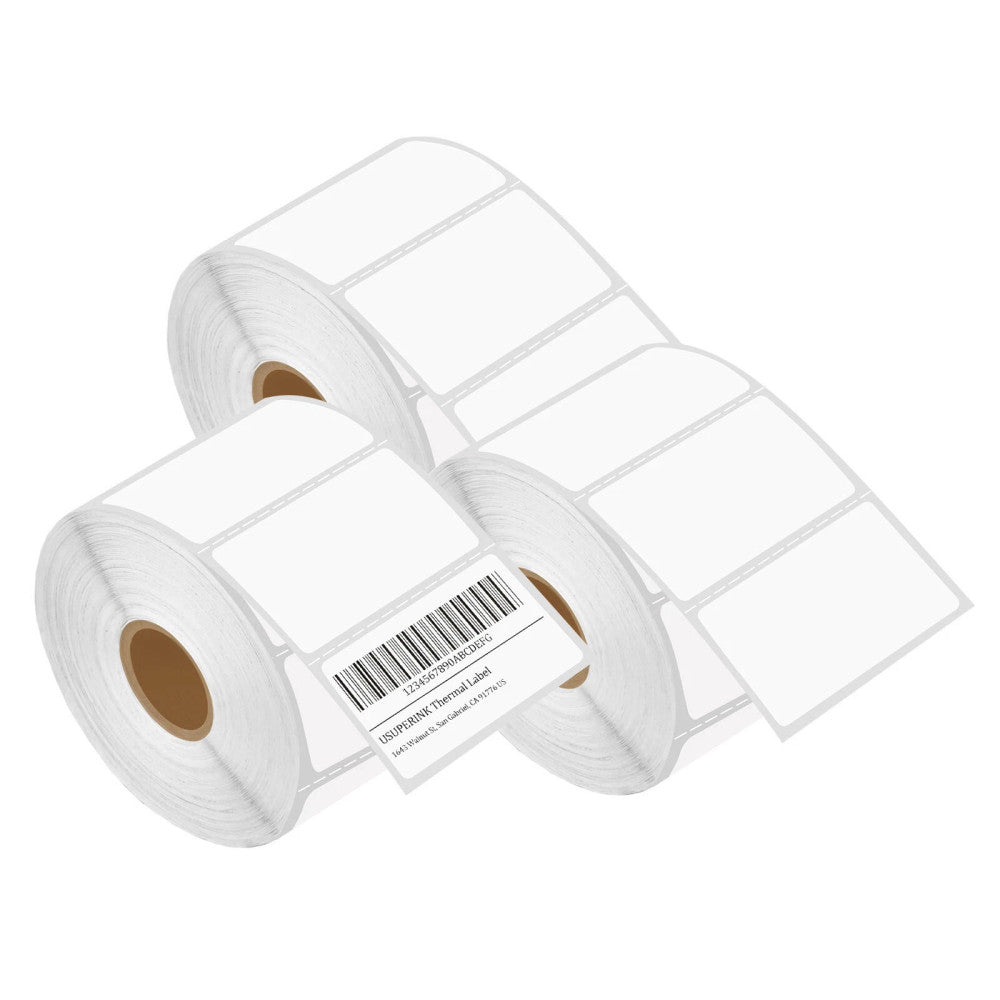 3 Rolls Barcode FNSKU Thermal Labels 2-1/4 x 1-1/4 inch DYMO 30334 Compatible