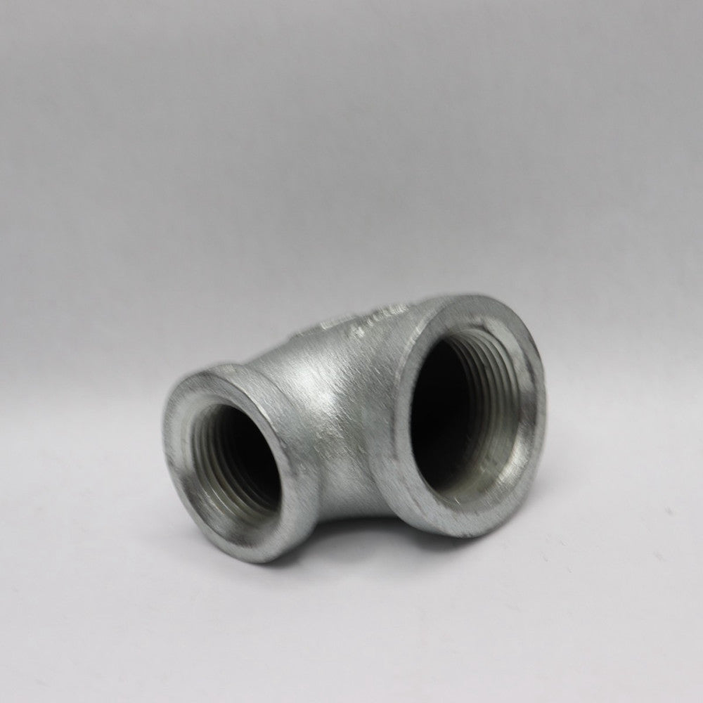 90 Degree Reducing Elbow Iron Female Thread 1 1/4" x 1"