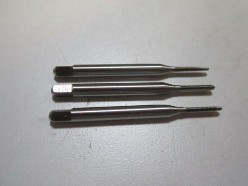 #1-72 UNF GH2 High Speed Steel 2-Flute Taps - Set of 3 