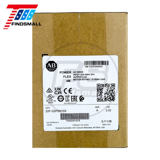 2024 NEW Sealed Allen-Bradley 22F-D2P5N103 PowerFlex 4M 0.75 KW 1 HP AC Drive