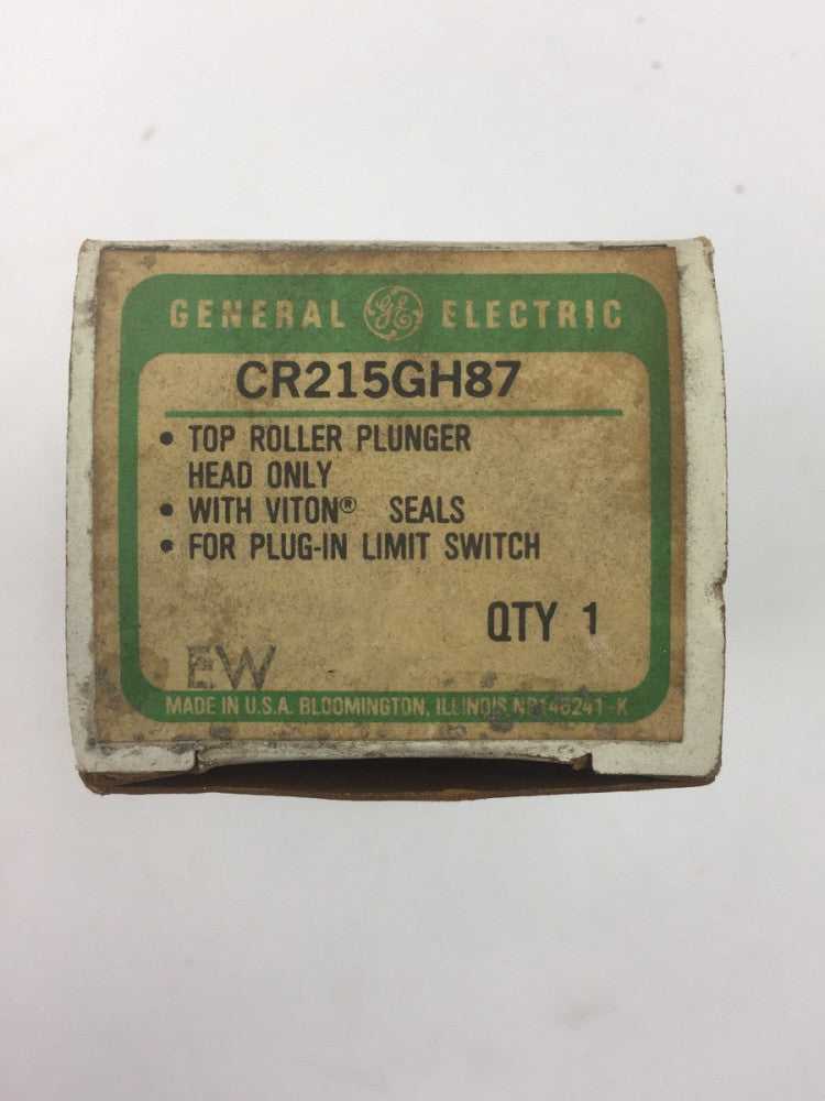 GE CR215GH87 TOP ROLLER PLUNGER HEAD ONLY WITH VITON SEALS FOR PLUG IN LIMIT SWI