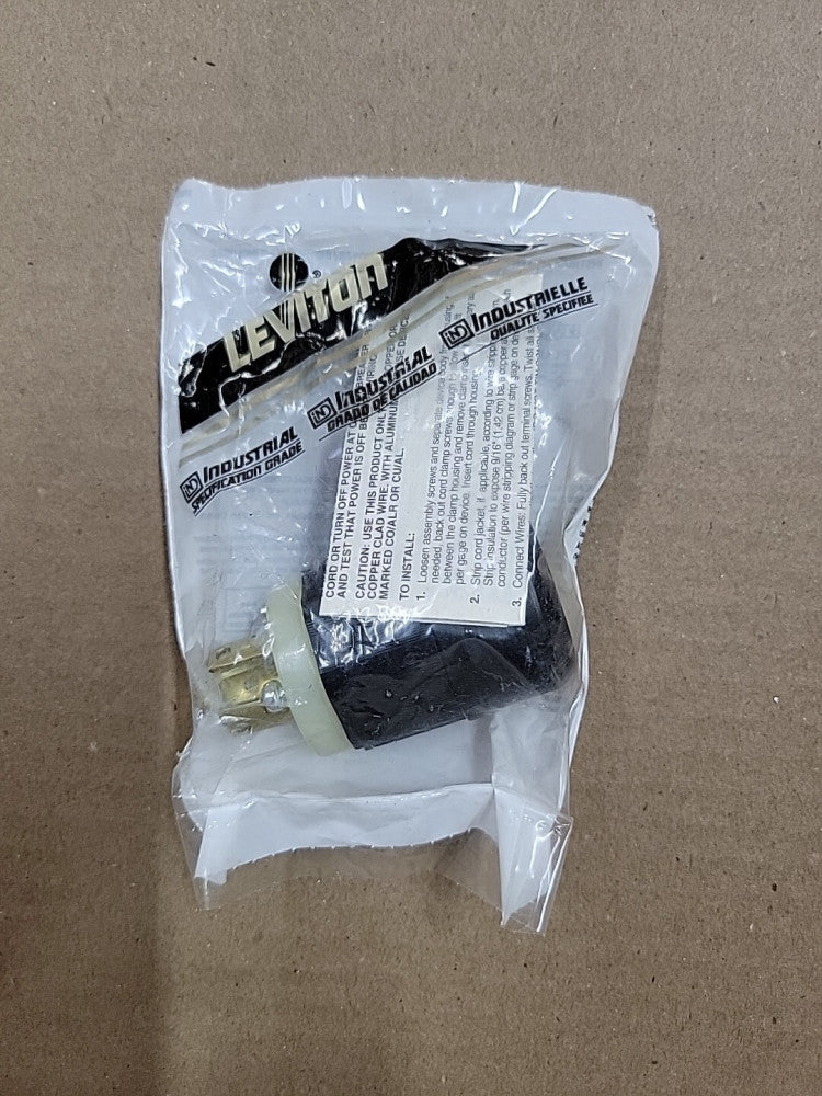 Leviton 4720-C NEMA L5-15P 15A 125V Locking Plug