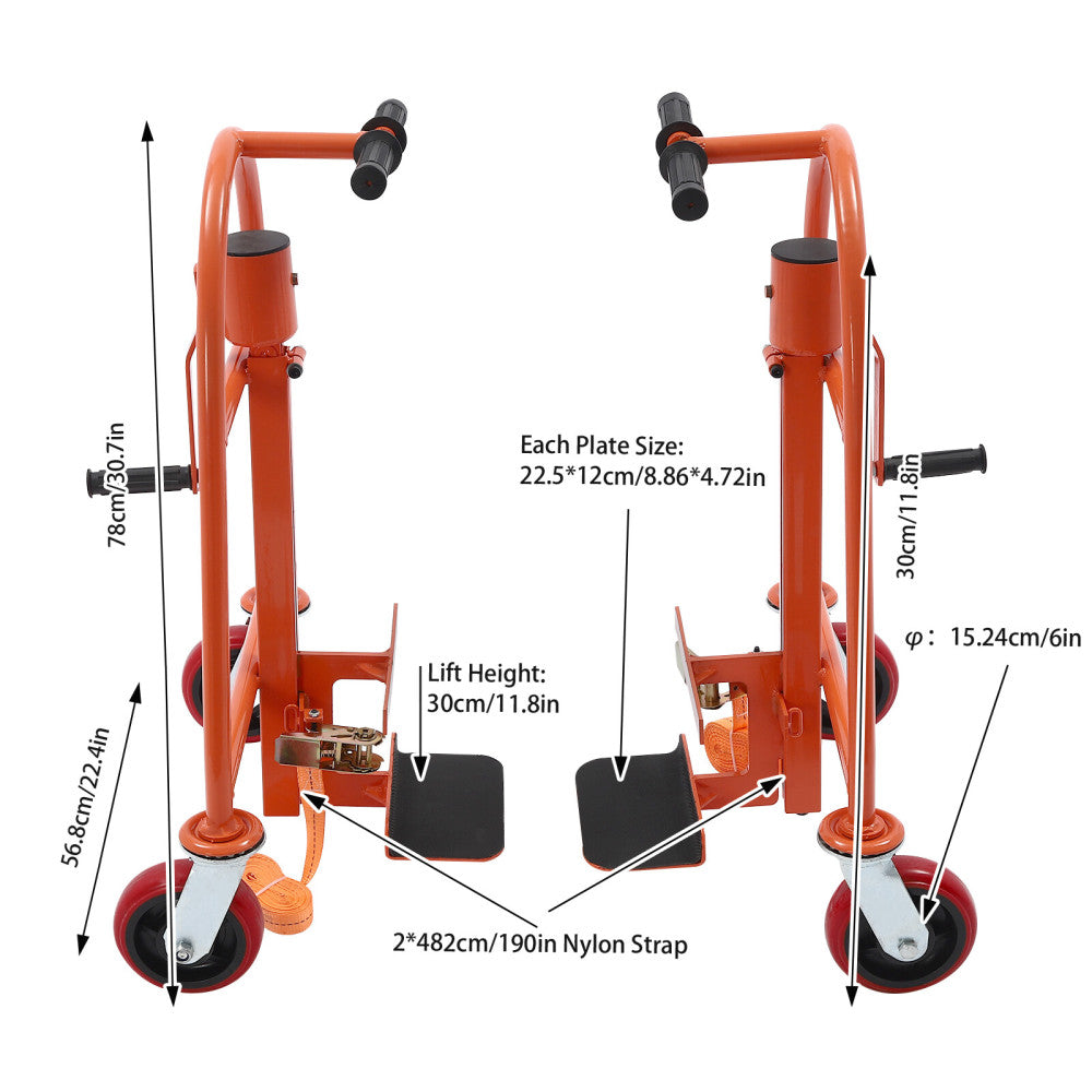 4-wheels Funiture Handling Tool Manual Mover Heavy Duty Furniture Mover 1300lbs
