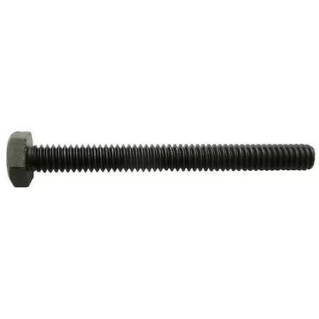Zoro Select 695060G Grade 8, 7/8"-9 Hex Head Cap Screw, Black Oxide Steel,