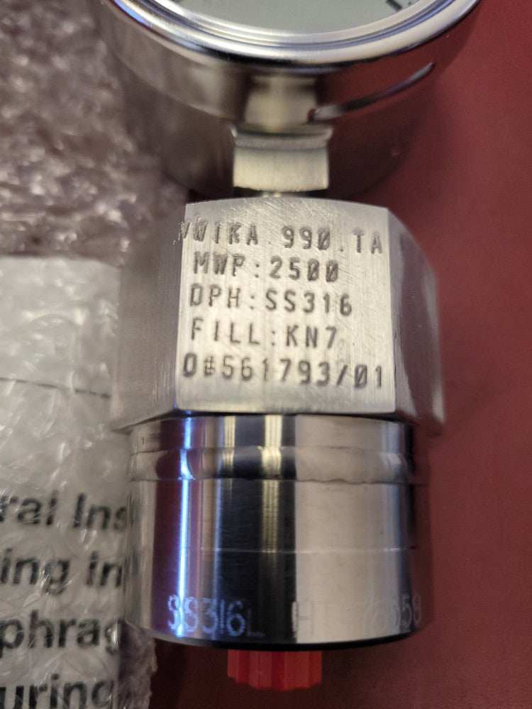 NEW Wika 990TA Diaphragm Gauge 0-300 PSI 233.30 2.5 316 Stainless Steel (S1-C49