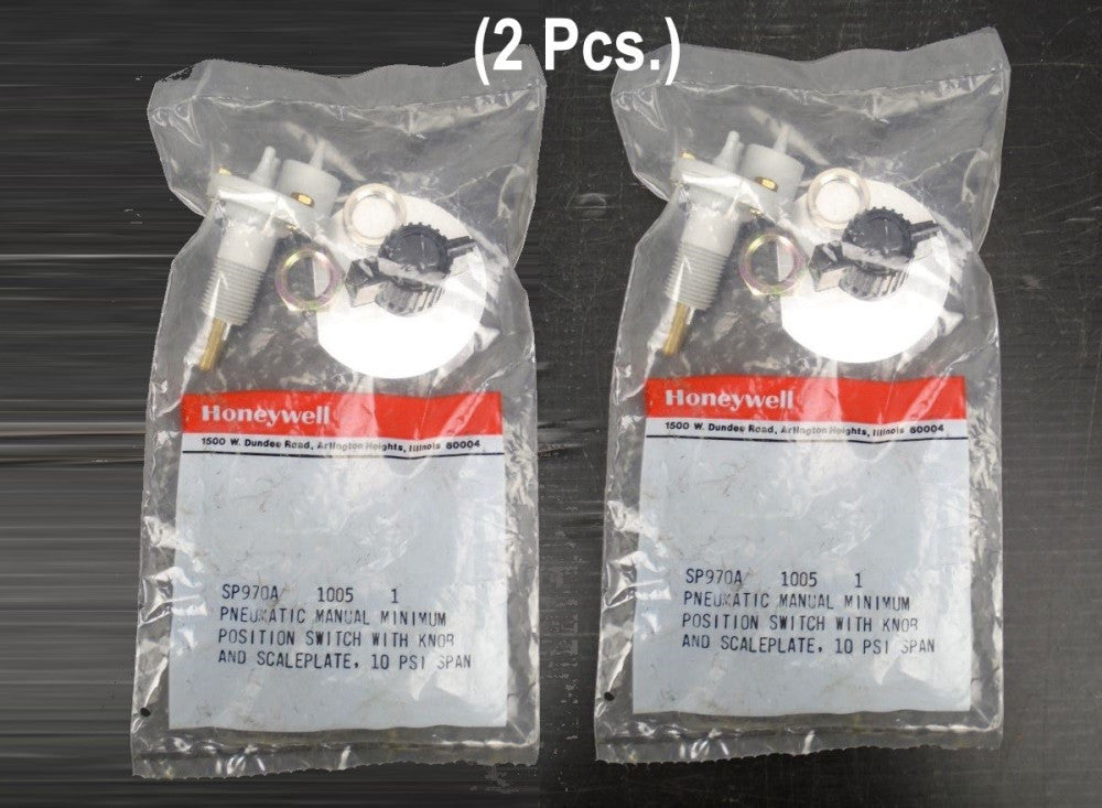 (2 Pc) HONEYWELL - SP970A 1005 Pneumatic MANUAL MINIMUM Position Switch - 10 PSI
