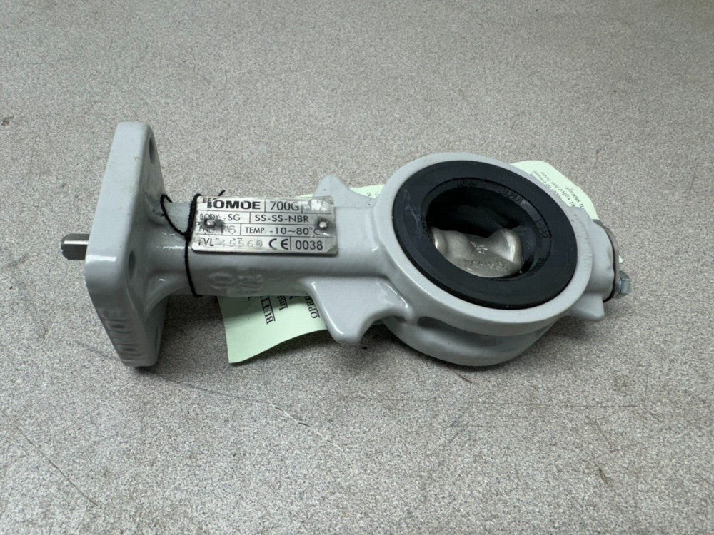 NEW TOMOE 40MM 700G BUTTERFLY VALVE SS-SS-NBR BODY SG