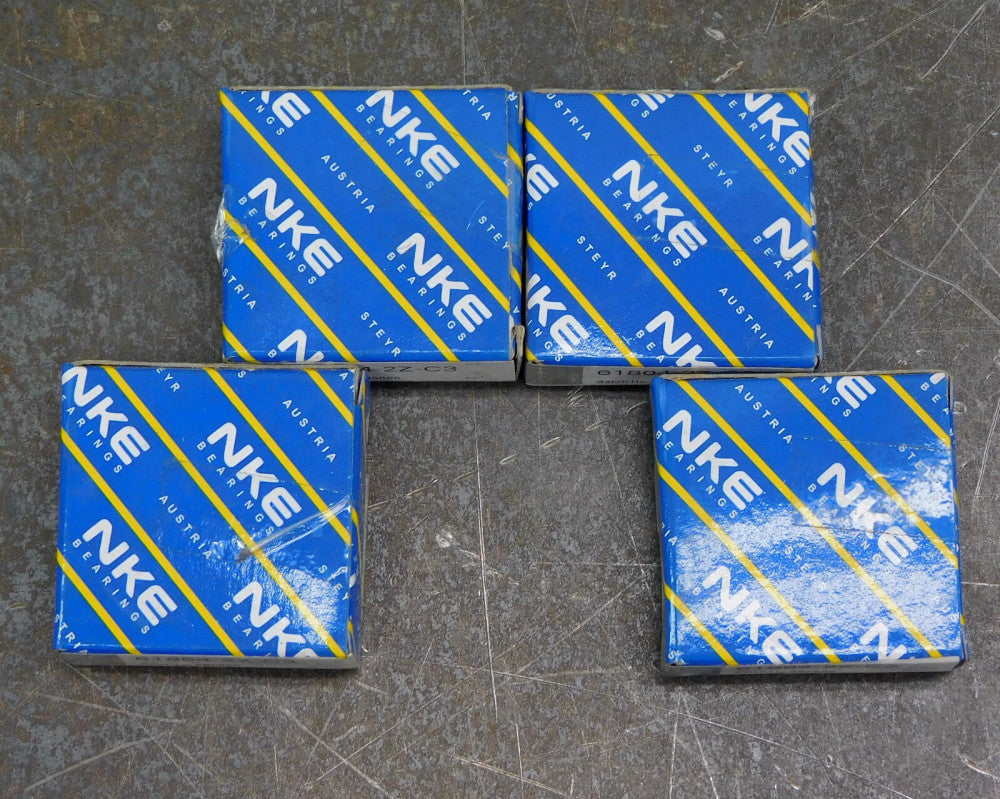 NKE 61804-2Z-C3 Deep Groove Ball Bearing 20x32x7 mm Lot of Four (4)