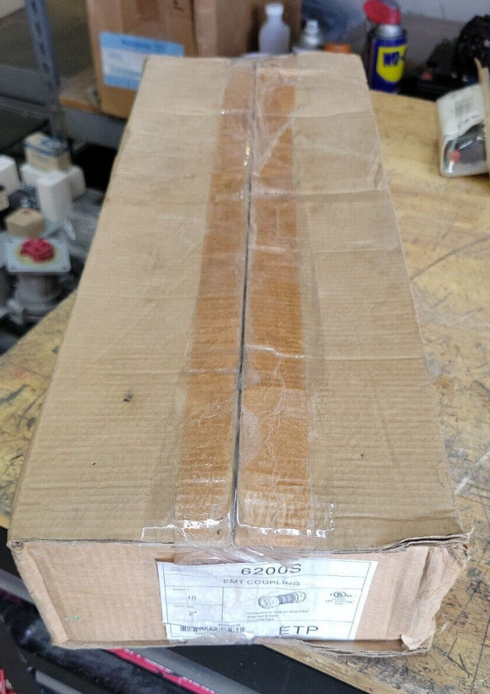 1 BOX ETP 6200S EMT COUPLING 2" COMPRESSION TYPE FOR STEEL EMT CONCRETE TIGHT