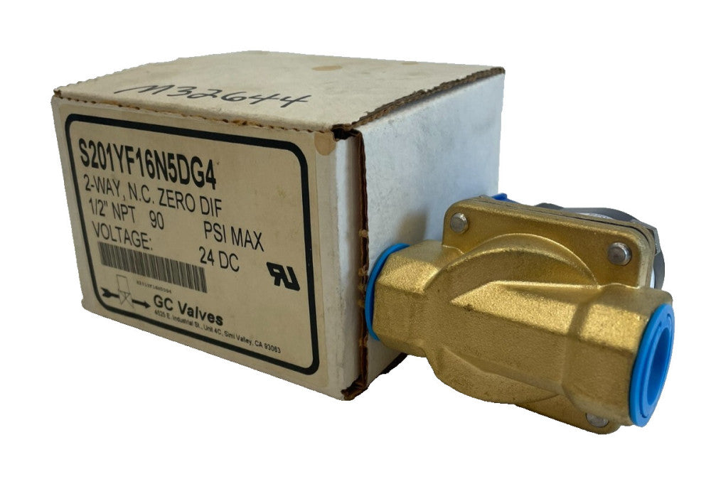 NEW GC VALVES S201YF16N5DG4 SOLENOID VALVE 2-WAY 24DC