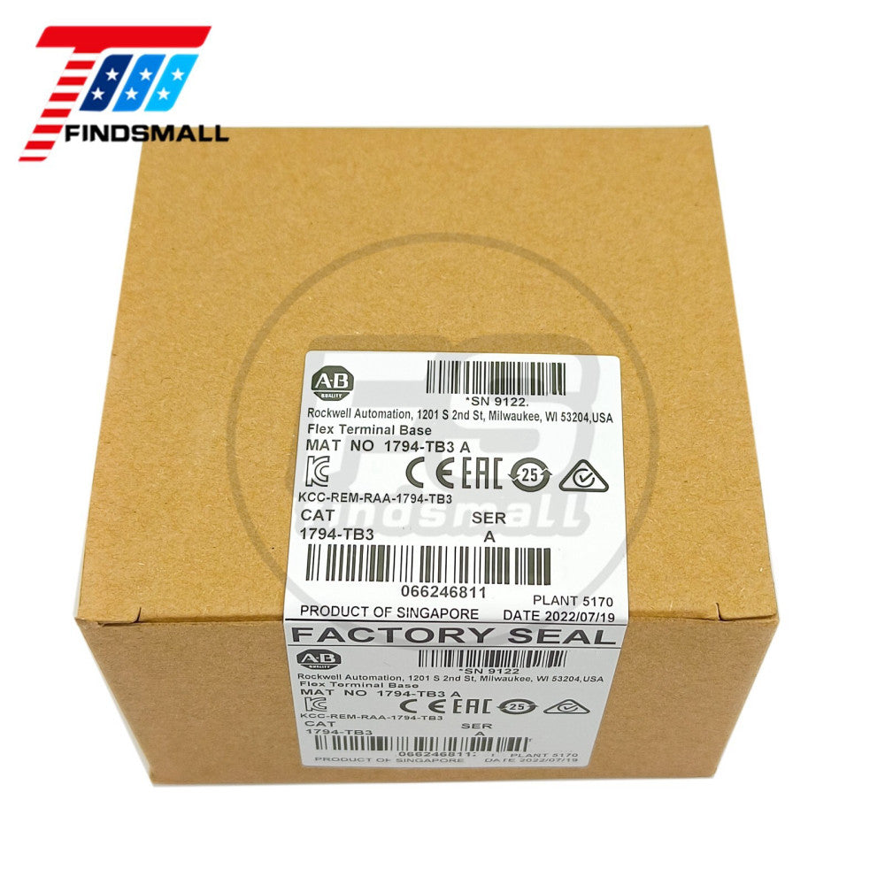 2022-23 New Sealed Allen Bradley 1794-TB3 Flex Terminal Base Module 1794TB3 US
