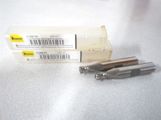(724-4014) 1/4 x 5/16 x 3/8 x 2-1/8 Cobalt RH Roughing/Finishing End Mill -Qty 2