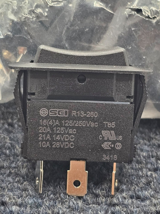 (10 PIECES) Switch Components SRB1-1G-DC-1-NN Rocker Switch