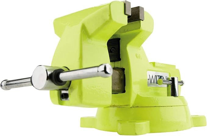 Wilton 5" Hi-Vis Mechanics Bench Vise, 5-1/4" Jaw Opening, 3-3/4" Throat
