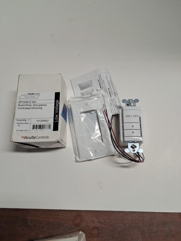 Acuity Control Sensor  Switch SPODM D WH. Dimming