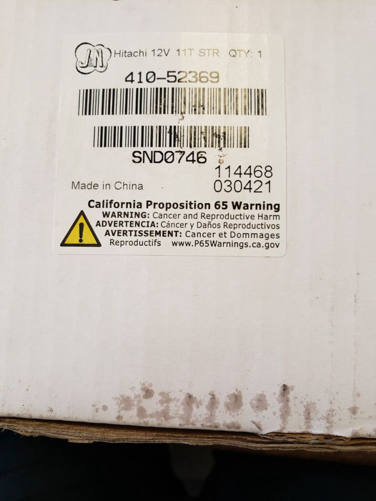 NEW OEM HITACHI 410-52369 Starter  228000-5750, 9722809-575, TG428080-5 ( B1-1)