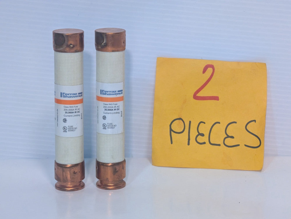 Lot of 2 Ferraz Shawmut TRS50R Time Delay Fuse, 50A, 600VAC/300VDC, Class RK5