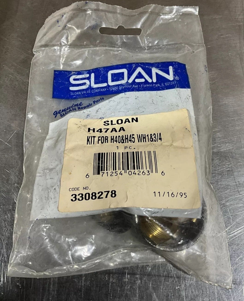 Sloan Flushometer H-47-AA  3/4" & 1" Screwdriver Stop Repair Kit Nos Surplus