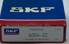SKF 6004-2Z Deep Groove Ball Bearing, Bore 20mm Width 12mm 