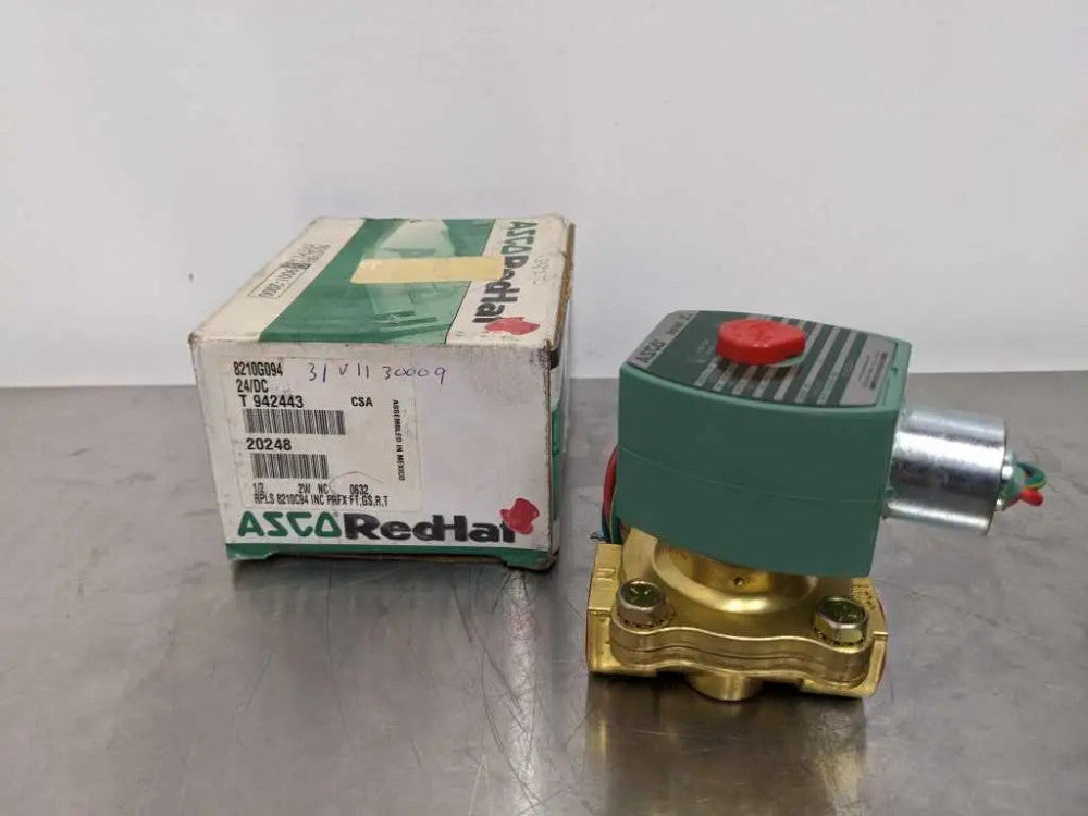 ASCO 8210G094 1/2" Solenoid Valve 24, VDC 24 VDC T 942443 20248 2W