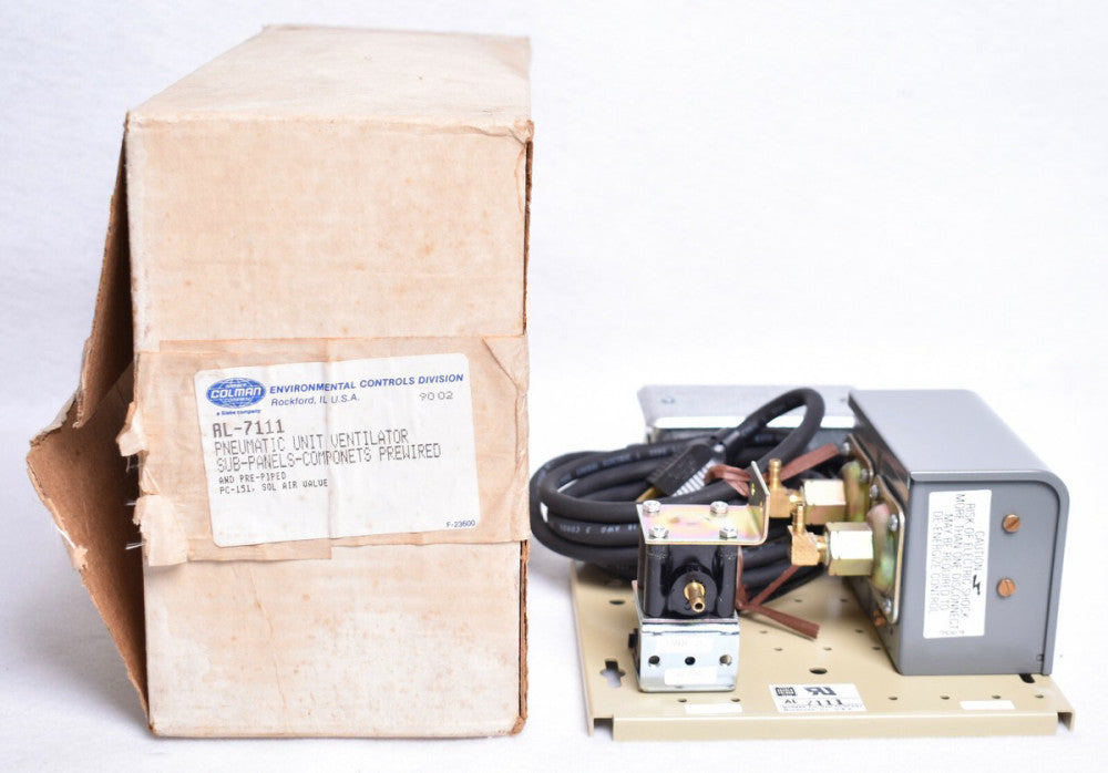 Barber Colman Solenoid Air Pneumatic Valve Ventilator  AL-7111