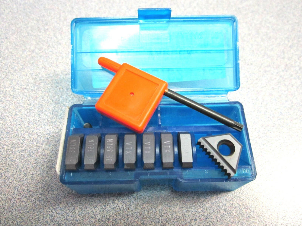 Vardex/Vargus 3E 36UNTM2F VTX Carbide Threading Inserts Lot of 8 