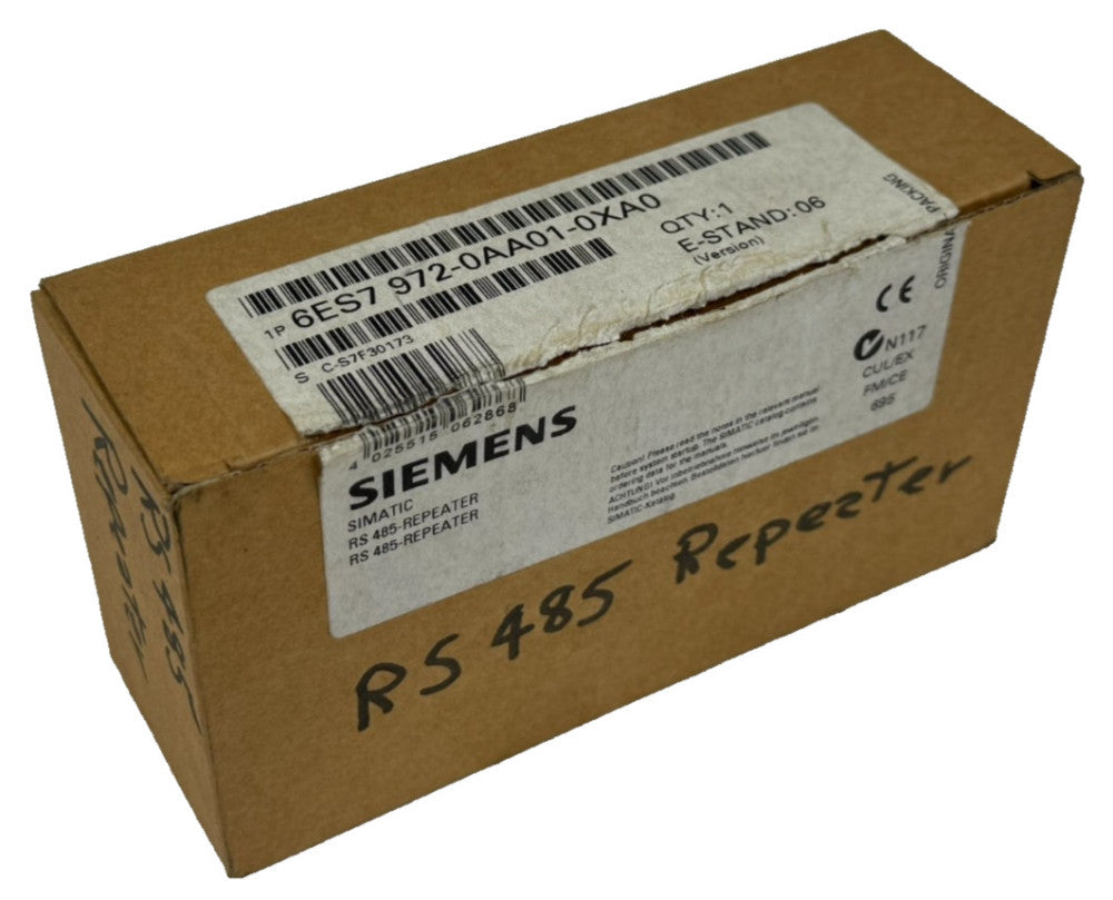 NEW SIEMENS 6ES7 972-0AA01-0XA0 SIMATIC RS-485 REPEATER 6ES7972-0AA01-0XA0