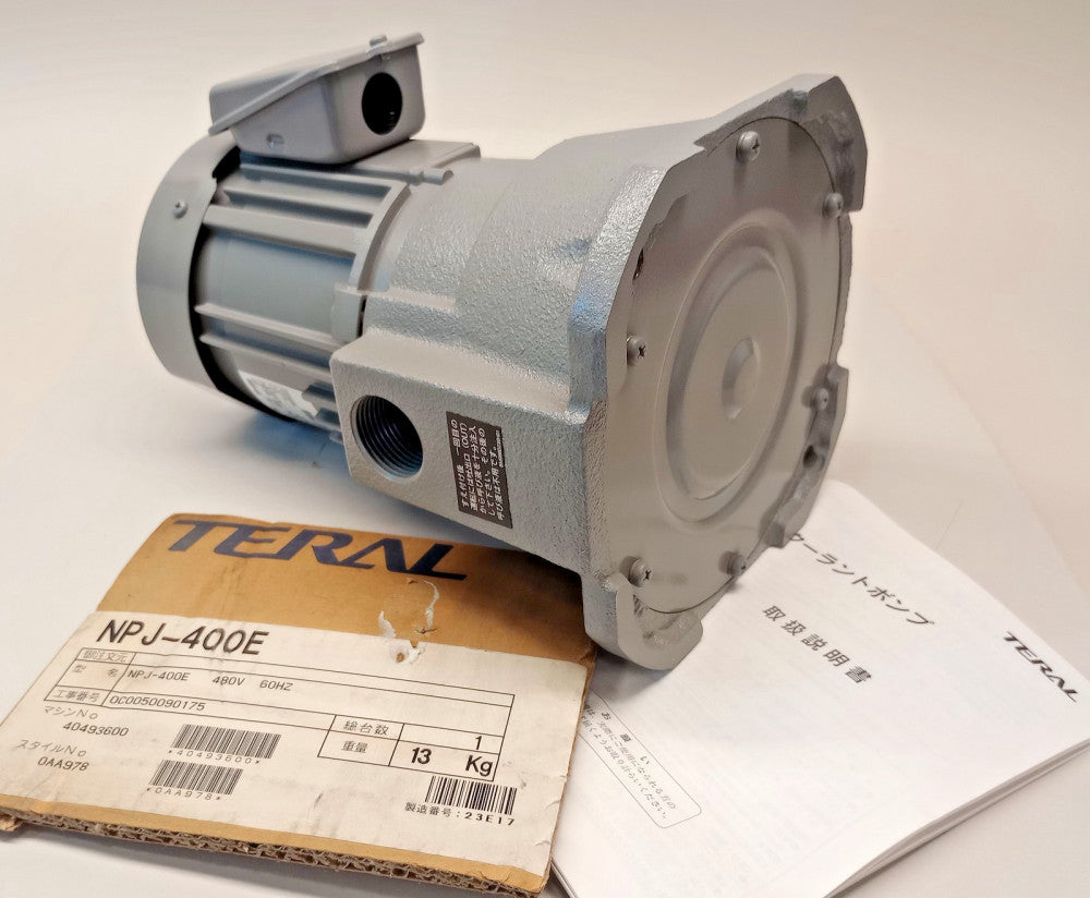Teral-Taku NPJ-400E Coolant Pump 3ph 0.4kW 2P H-5m 165-L/min 480V 60hz 1.05A