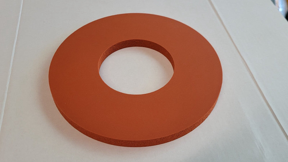 Red Silicone Sponge Foam Rubber Heat Resistant Gasket 160x72x10mm