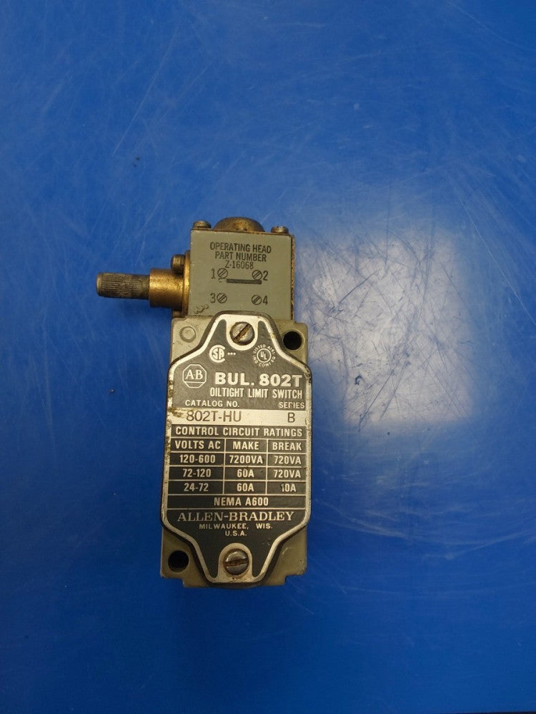 ALLEN BRADLEY Limit Switch 802T-HU SER B New #43276