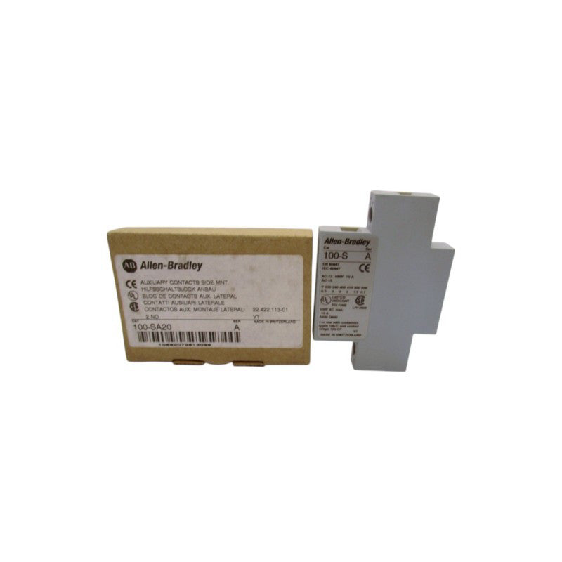 ALLEN BRADLEY 100-SA20 SER. A 600VAC 10A (BR/WH) NSMP