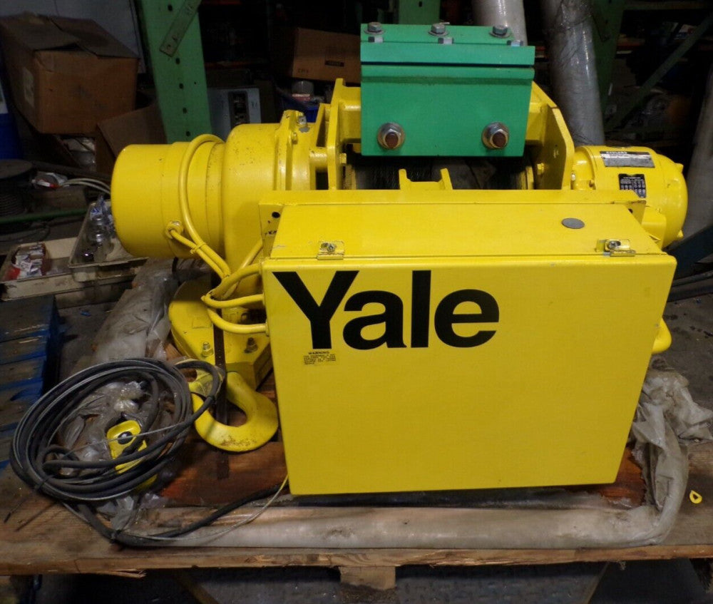 NEW YALE 1-1/2 TON WIRE ROPE CABLE HOIST 24 FPM 460 VAC BEW3X22L024S2 