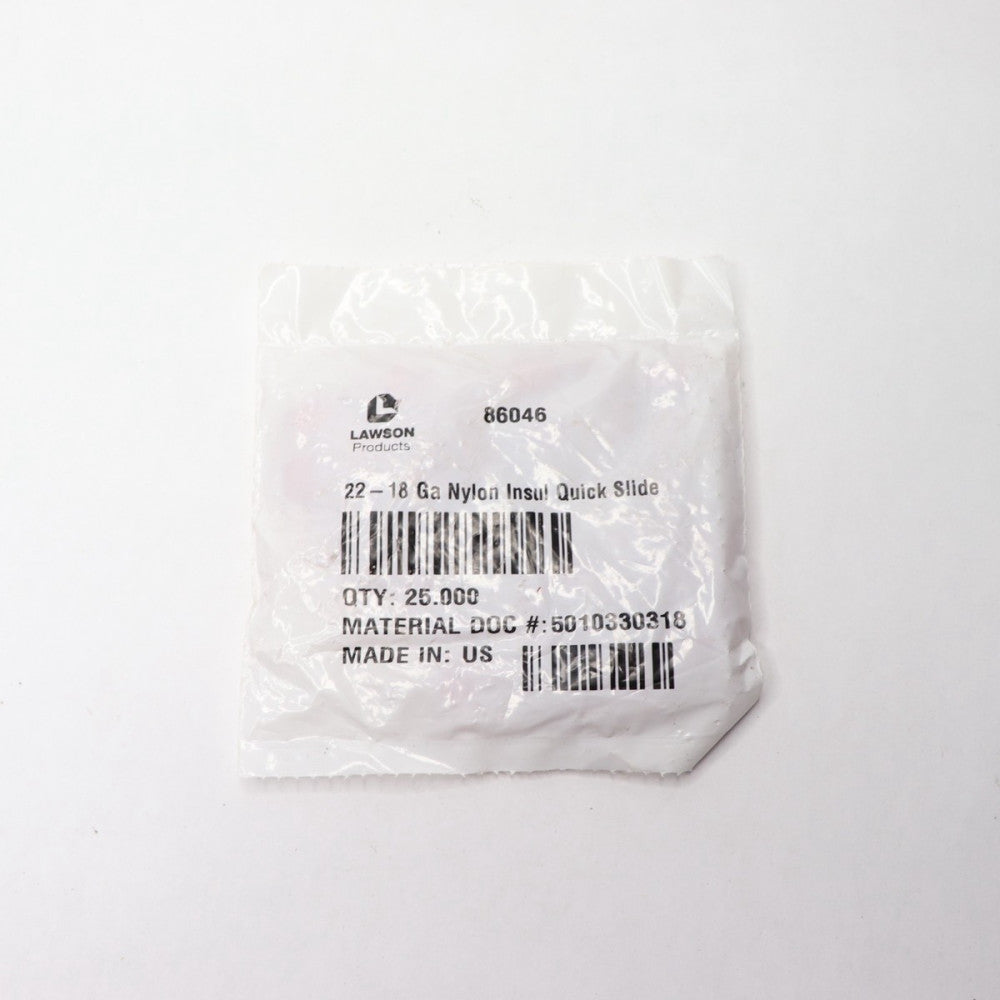 (25-Pk) Lawson Products Insulated Disconnects Nylon Male 22-18 Wire 86046