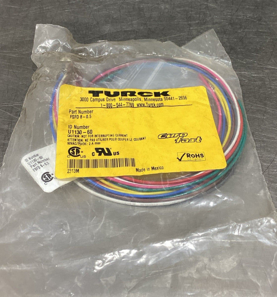 TURCK FSFD 10-0.5 U0916-75 PLC Cable NEW Curo Fast