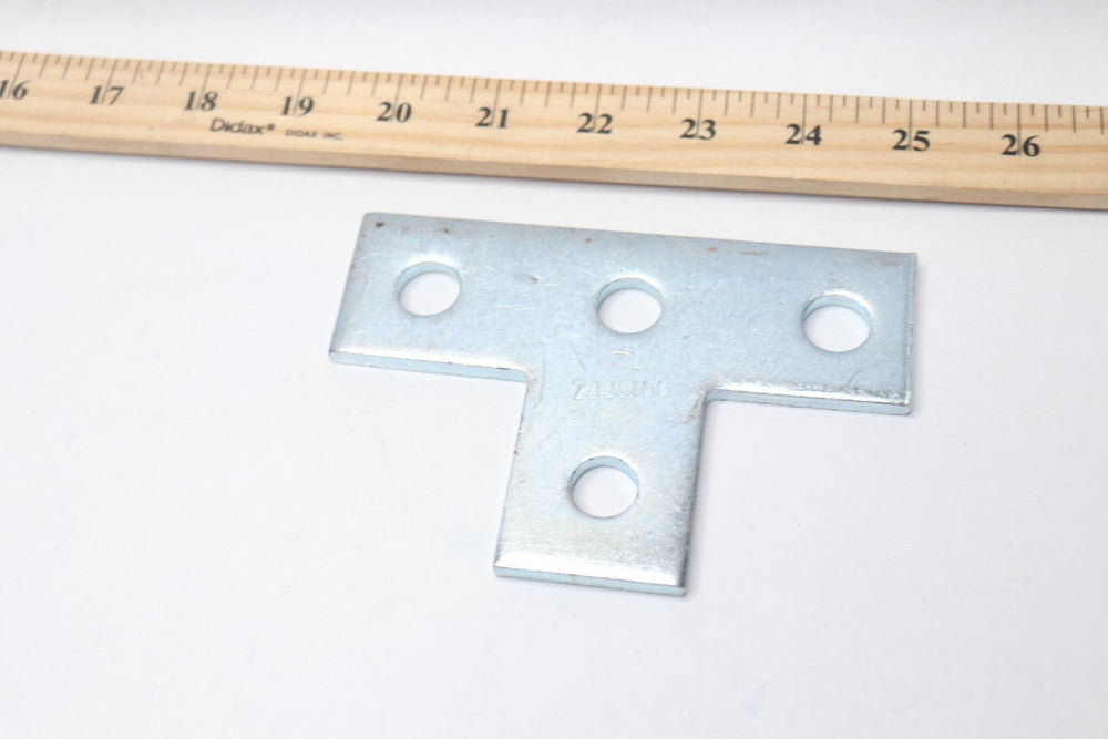 Tee Plate 4-Hole Zinc Plated 3-1/2" x 5-3/8" 9016FFZ