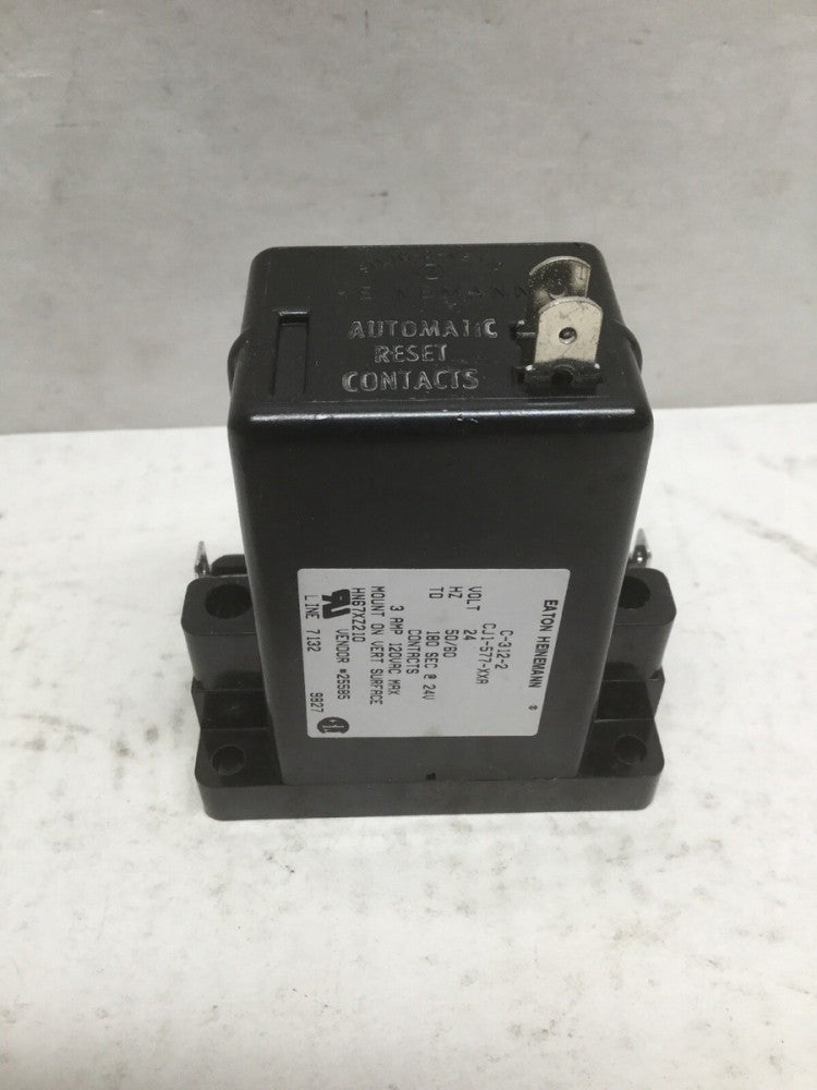 EATON Heinemann C-312-2 Electric Circuit Breaker, 24V, 50/60Hz, 3 AMP 120VAC