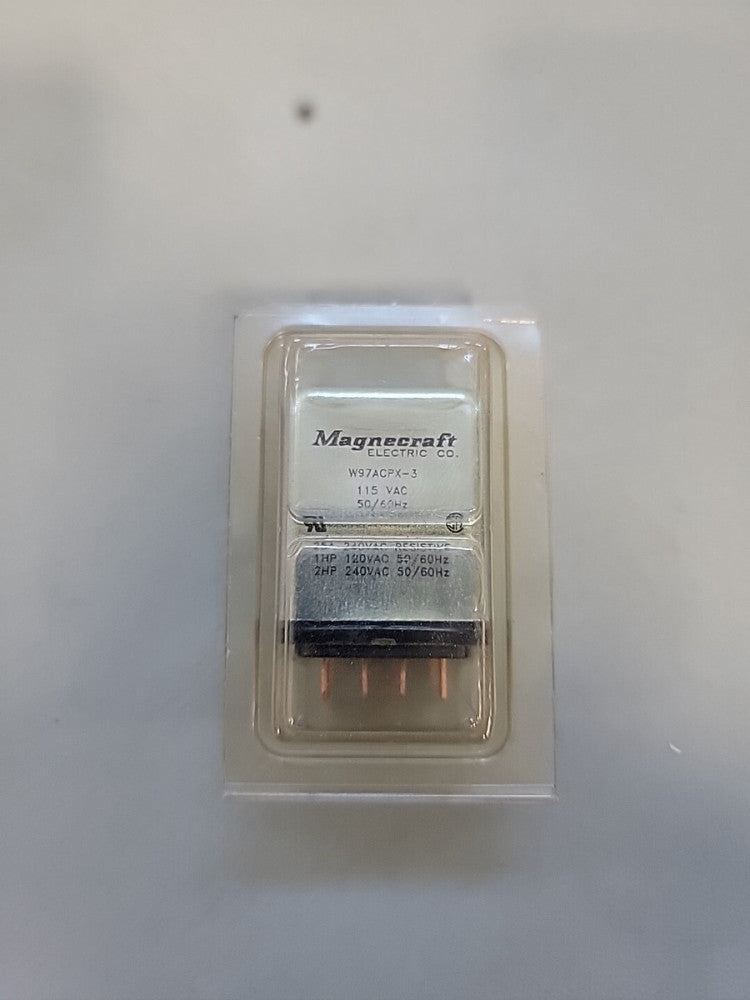 W97ACPX-3 MAGNECRAFT 25A DPDT COIL 115VAC Plug-In Power Relay