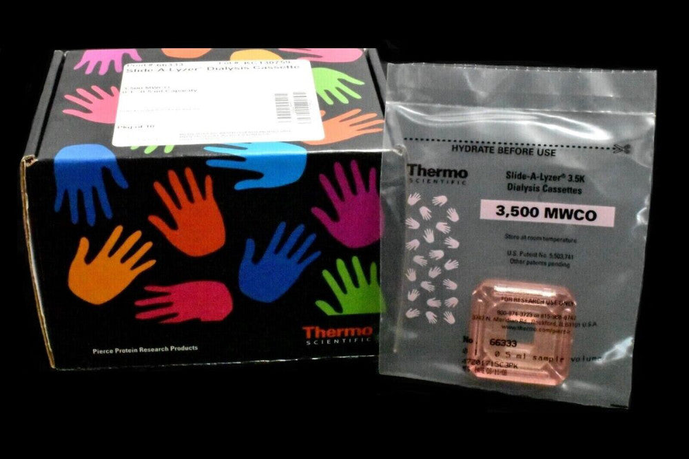Thermo Scientific 66333 Slide-A-Lyzer 3.5K Dialysis Cassette 0.1-0.5 ml (10/Pk)