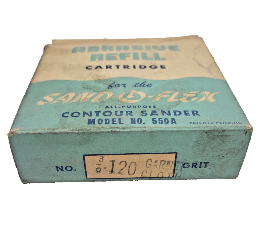 SAND-O-FLEX ABRASIVE REFILL CARTRIDGE GARNET CLOTH NO. 3/0 120 GRIT