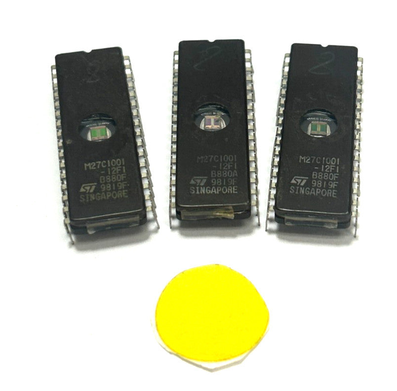 SINGAPORE EPROM  M27C1001-12F1  32 PIN  LOT OF 3