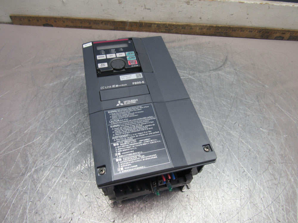 MITSUBISHI F800-E INVERTER FR-F840-00023-E3-N6 3PH 380-500V  XLNT USED TAKEOUT