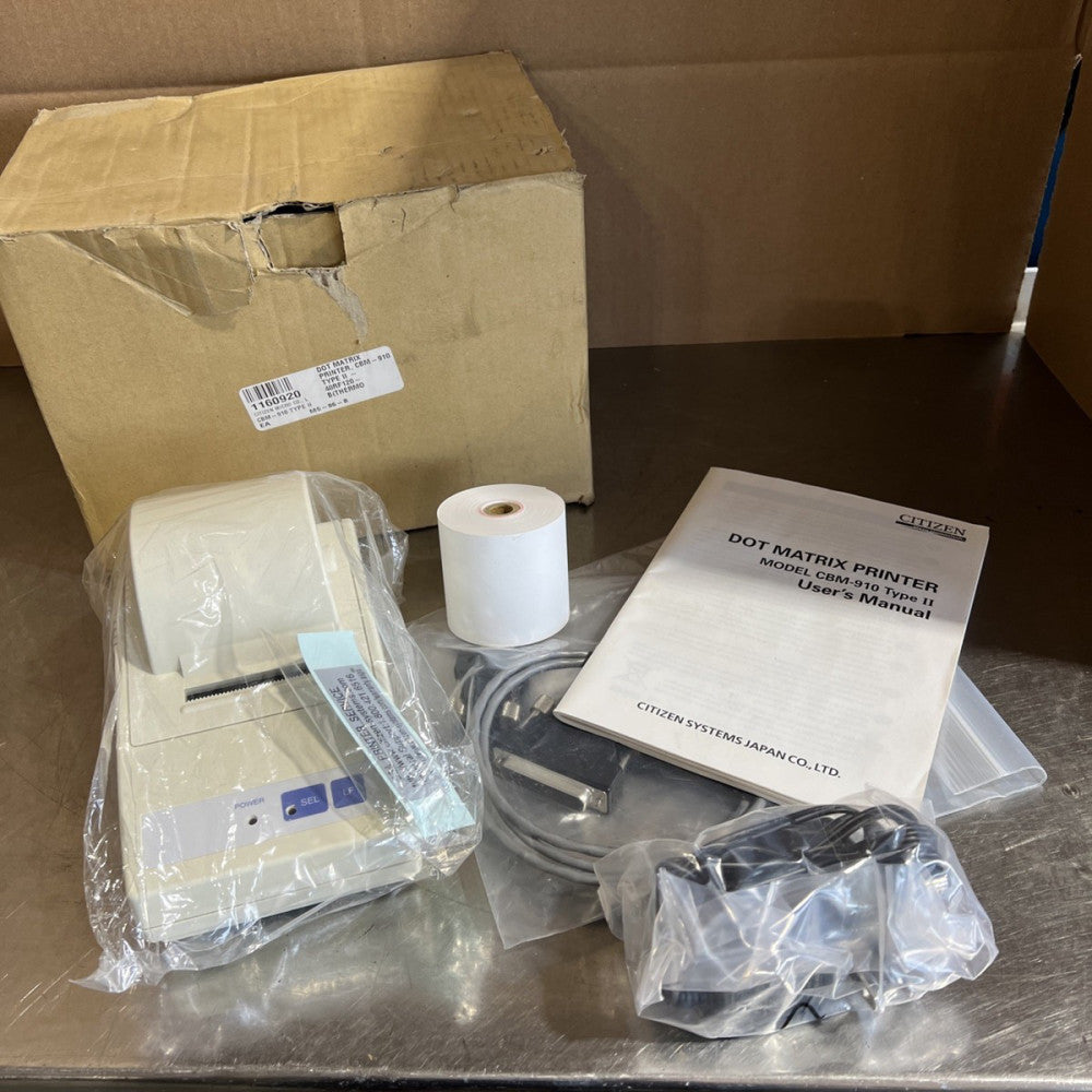 Citizen Model CBM-910 Type II Dot Matrix Printer Nos Surplus