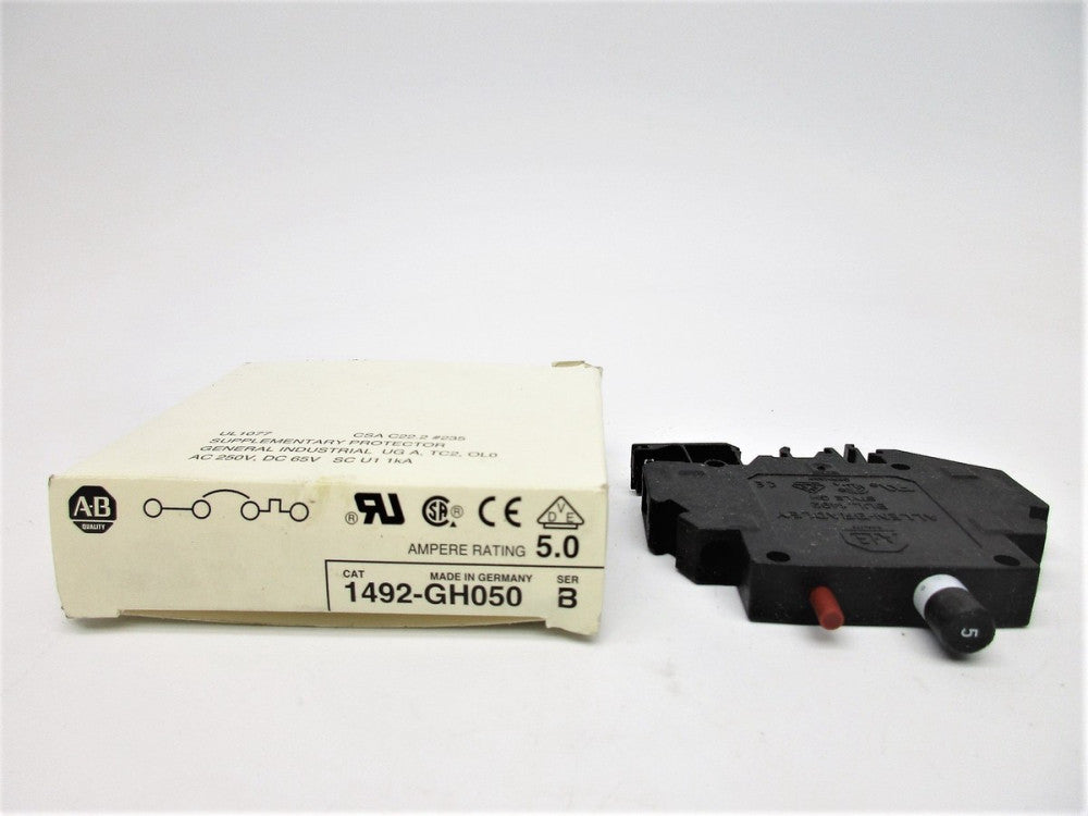 ALLEN BRADLEY 1492-GH050 SER. B 250VAC 5.0A (WH) NSMP