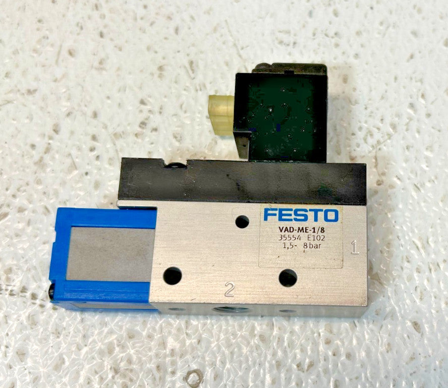 Festo VAD-ME-1/8 35554 Vacuum Generator MEH-2-24V DC