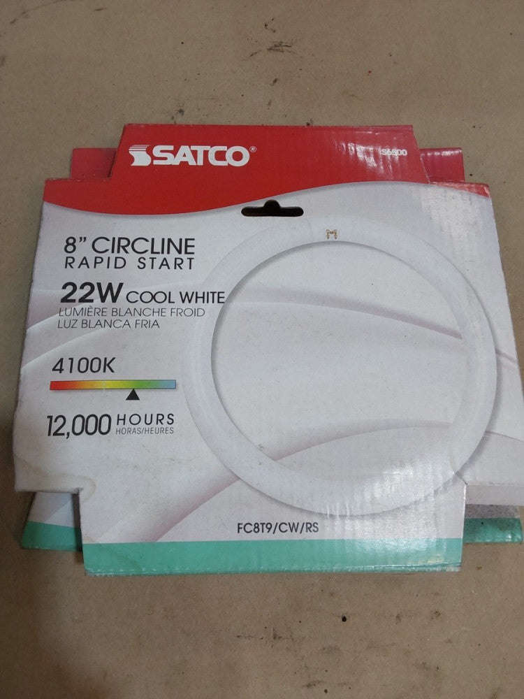 Satco 8" Circline Rapid Start 22W Cool White FC8T9/CW/RS 4100K