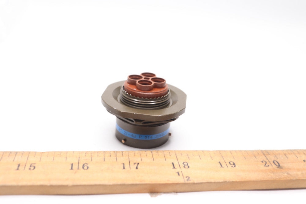 Amphenol Circular MIL Spec Connector 79P Sz 21 Crimp Strt Jam Nut Receptacle 